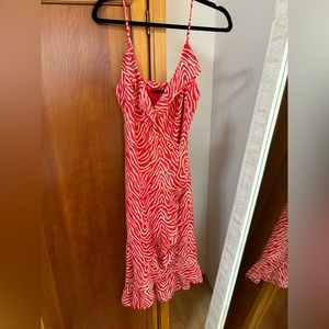 Vix silk and rayon blend wrap dress